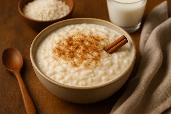 arroz doce com leite de coco