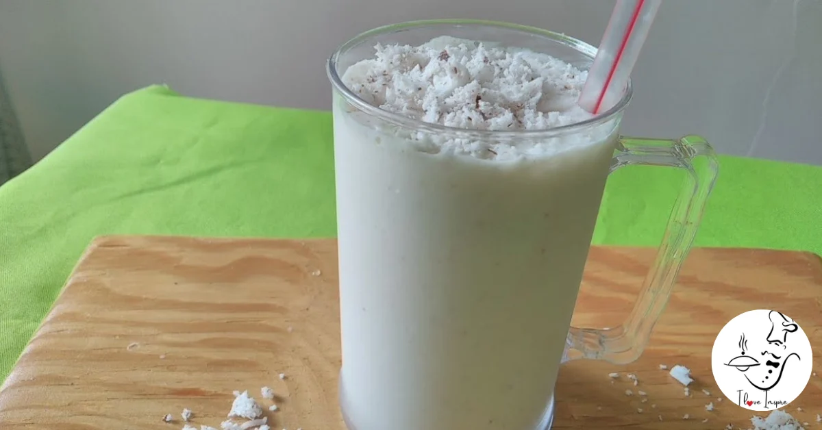 smoothie tropical com leite de coco