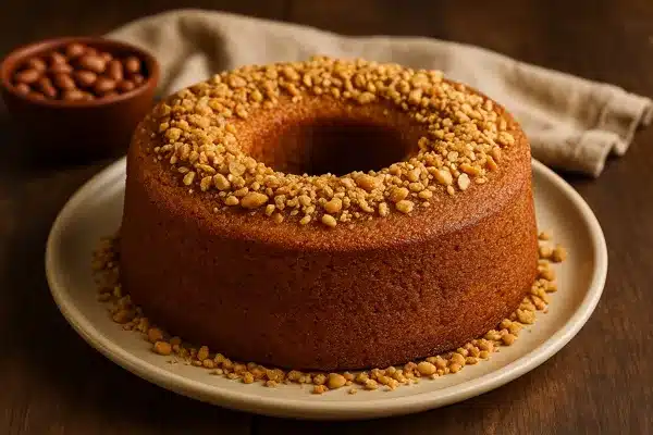 bolo de amendoim caseiro