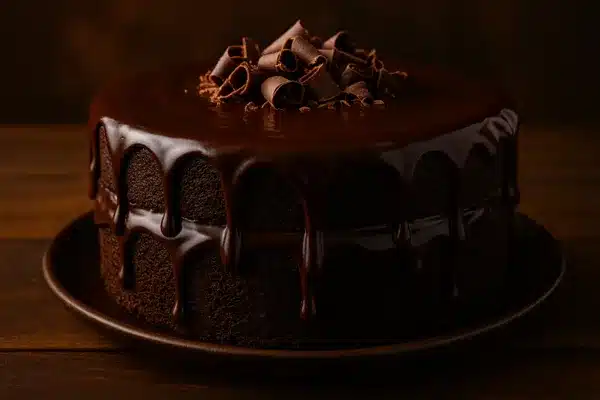 bolo de chocolate com ganache