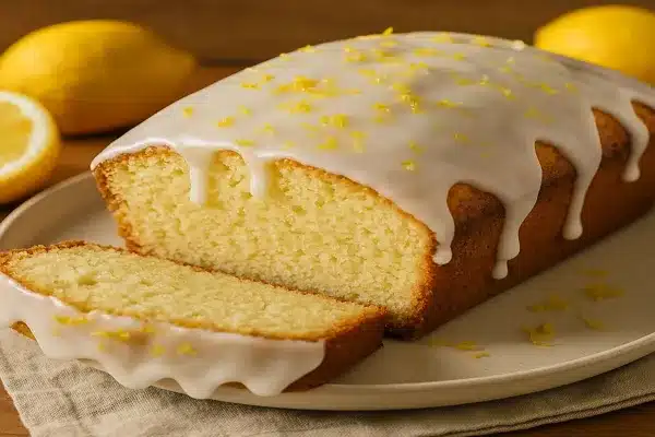 bolo de limão com glacê