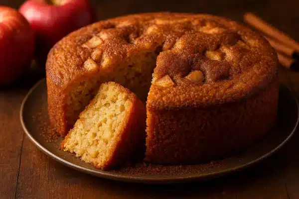 bolo de maçã com canela
