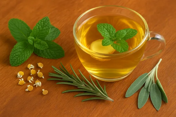 ervas para digestão