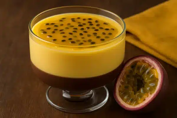 mousse trufado de maracujá