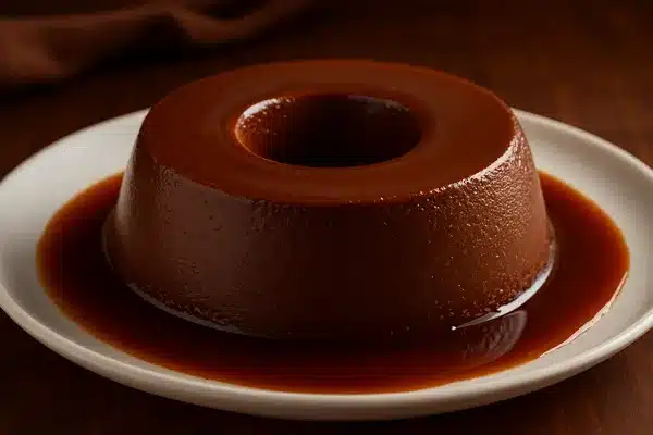 pudim de chocolate cremoso