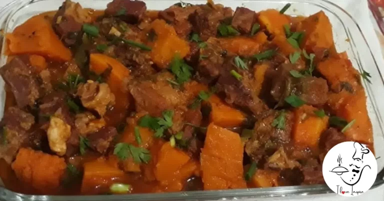 Abóbora com carne de panela