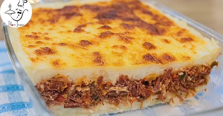 Escondidinho de Aipim com Carne Seca