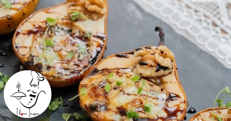 Pêra com gorgonzola para churrasco