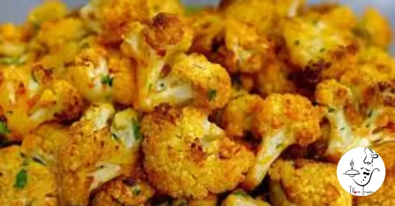 Couve flor assada crocante com alho e parmesão