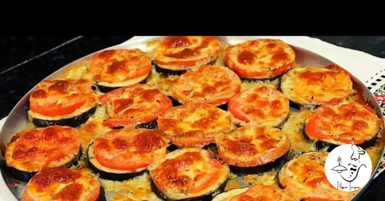 berinjela assada com tomate e queijo