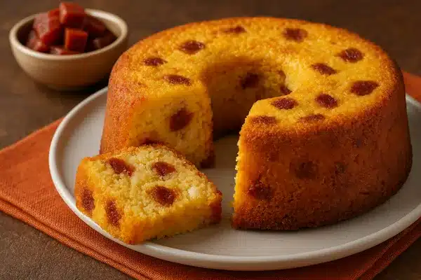 bolo de flocão com queijo e goiabada