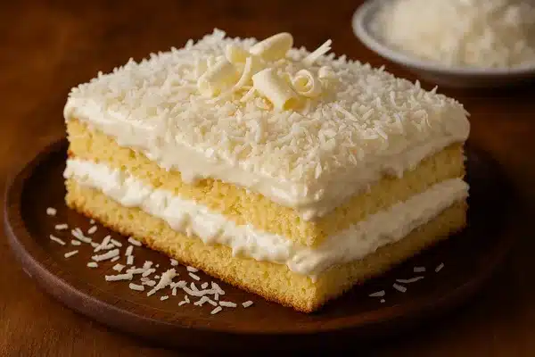 Bolo Puff-Puff Molhadinho de Coco