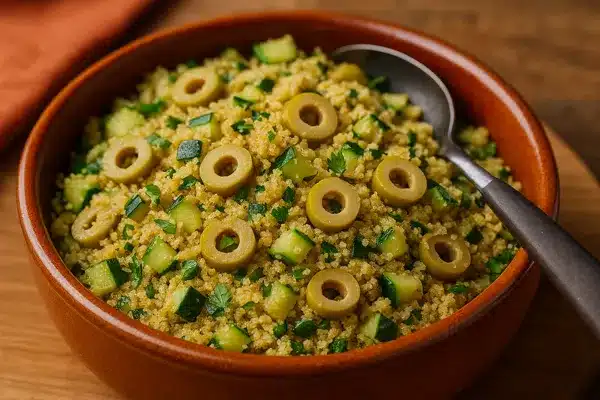 Farofa de Abobrinha e Azeitonas